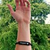 Bransoletka z drzewa kokosowego Vegan - czarna