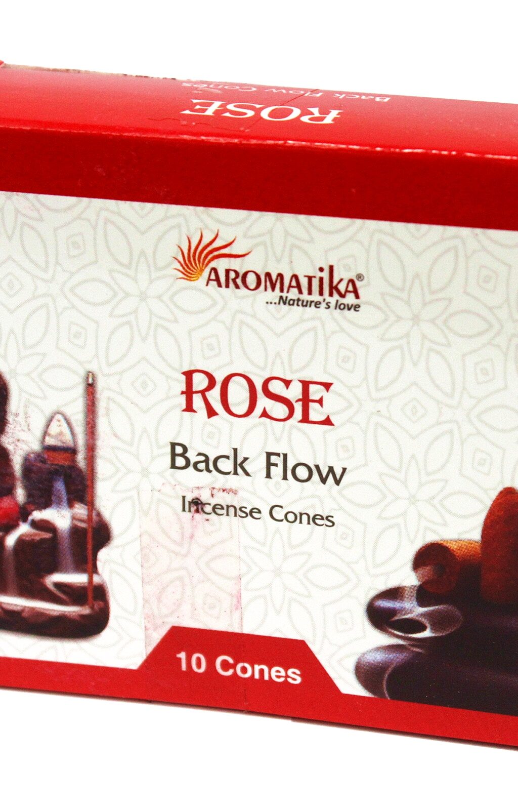 30074.jpeg Kadzidełko Stożkowe Backflow Aromatika - Róża