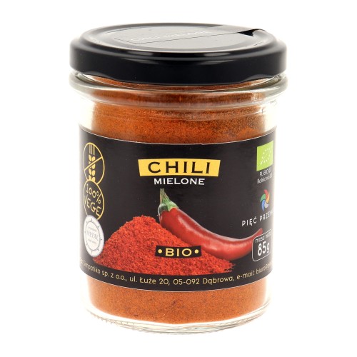 Chili mielone BIO 85g Pięć Przemian