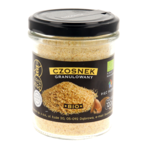 Czosnek granulowany BIO 120g Pięć Przemian