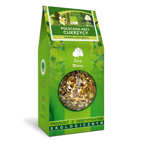 Herbatka Polecana przy cukrzycy EKO 150g Dary Natury