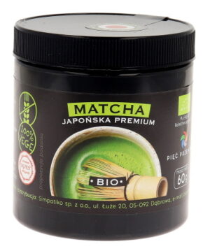 Matcha japońska premium BIO 60g Pięć Przemian