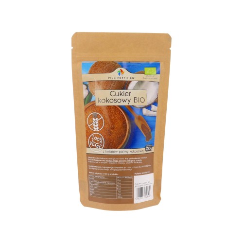 Cukier-kokosowy-400-g Cukier kokosowy BIO 400g Pięć Przemian