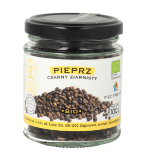 Pieprz czarny ziarnisty BIO 100g Pięć Przemian