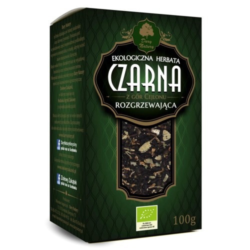 Herbata czarna rozgrzewająca EKO 100g Dary Natury