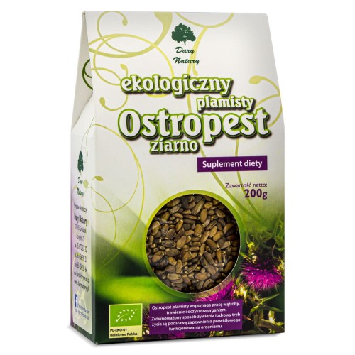 Ostropest plamisty ziarno EKO 200g Dary Natury