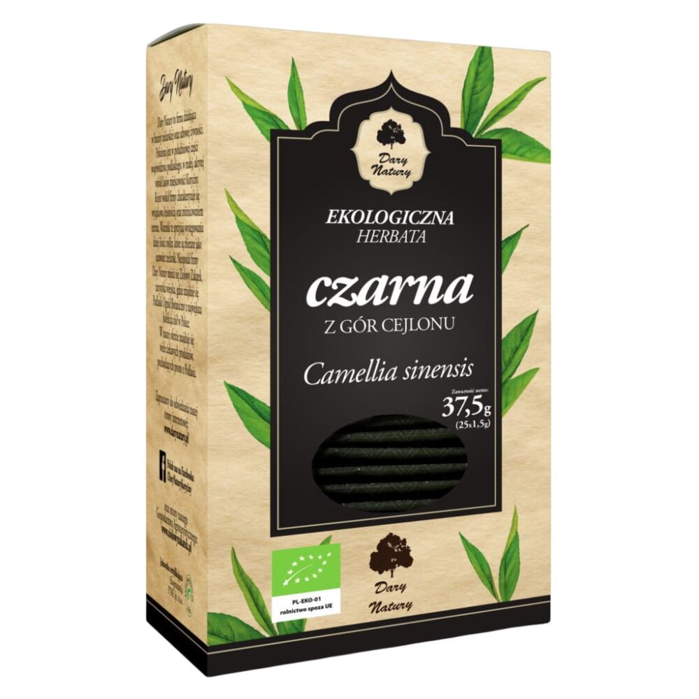 Herbata Czarna Cejlońska EKO FIX 25x1,5g Dary Natury