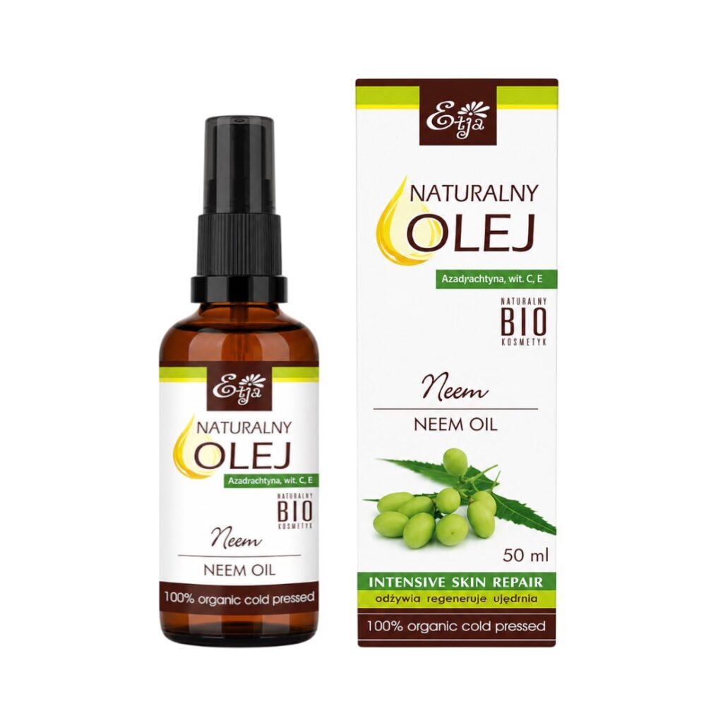 Olej Neem (miodla indyjska) Naturalny BIO 50ml Etja
