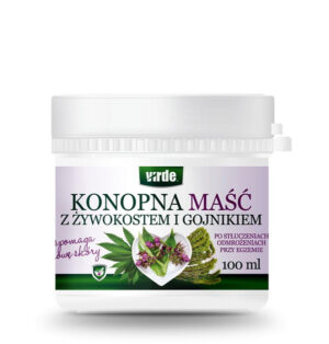 KONOPNA-MAŚĆ-Z-ŻYWOKOSTEM-I-GOJNIKIEM-100-ml Maść Konopna + Żywokost + Gojnik 100ml Virde