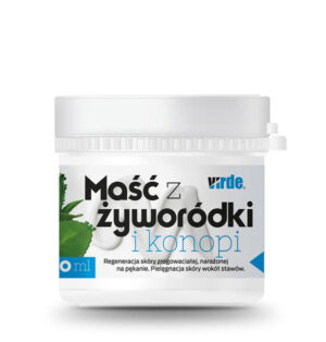 MAŚĆ-Z-ŻYWORÓDKI-I-KONOPI-100-ml Maść z żyworódki i konopi (sucha skóra) 100ml Virde