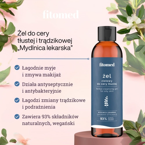 Żel do Cery Tłustej 200ml Fitomed