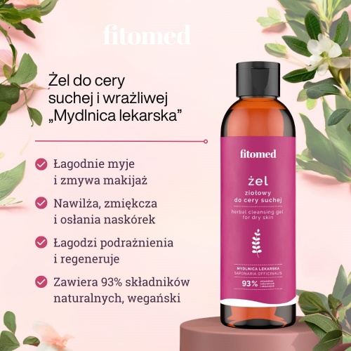 Żel do Cery Suchej 200ml Fitomed