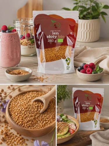 nasiona-lnu-bio-250g-biolife Len Złoty Nasiona Lnu BIO 250g Biolife