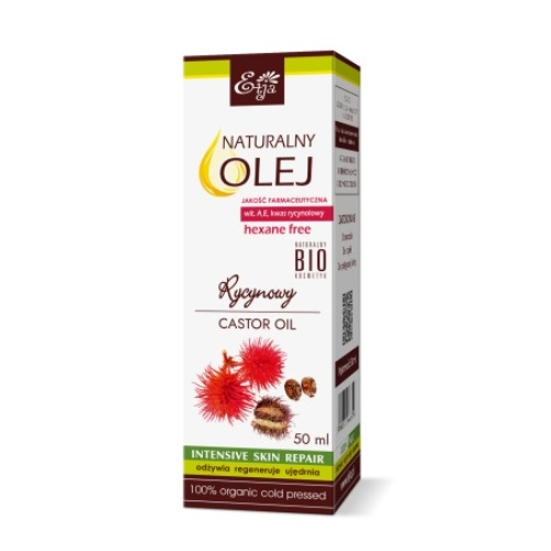 Olej Rycynowy Naturalny BIO 50ml Etja