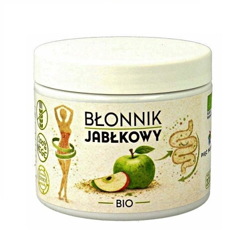 Blonnik-jablkowy-BIO-w-bialym-pojemniki Błonnik Jabłkowy BIO 200g Pięć Przemian