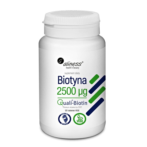 biotyna Biotyna 2500ug 120tabl. Aliness
