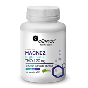 Magnez Organiczny TRIO z B6 100kaps. Aliness