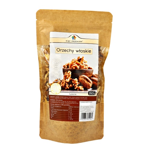 Orzechy-wloskie-luskane-torebka-350g Orzechy Włoskie 350g Pięć Przemian