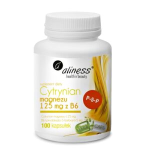 Cytrynian Magnezu 125mg z B6 100kaps. Aliness