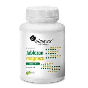 Jabłczan Magnezu 100mg z B6 100kaps. Aliness