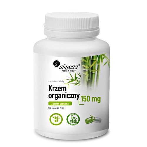 krzem-organiczny Krzem Organiczny z Bambusa 150mg 100kaps. Aliness