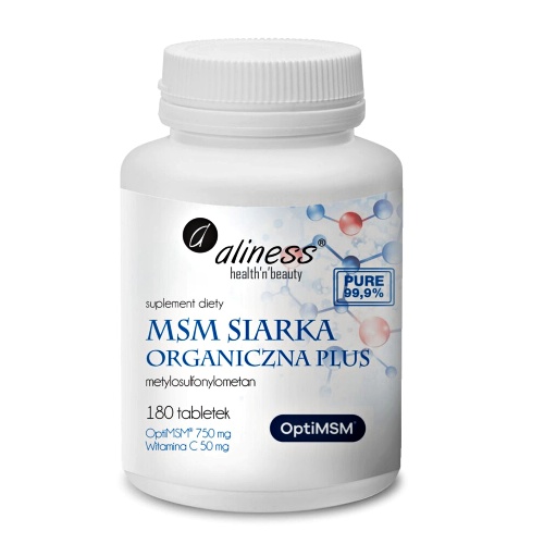 siarka_tabletki Siarka Organiczna MSM 180tabl. Aliness