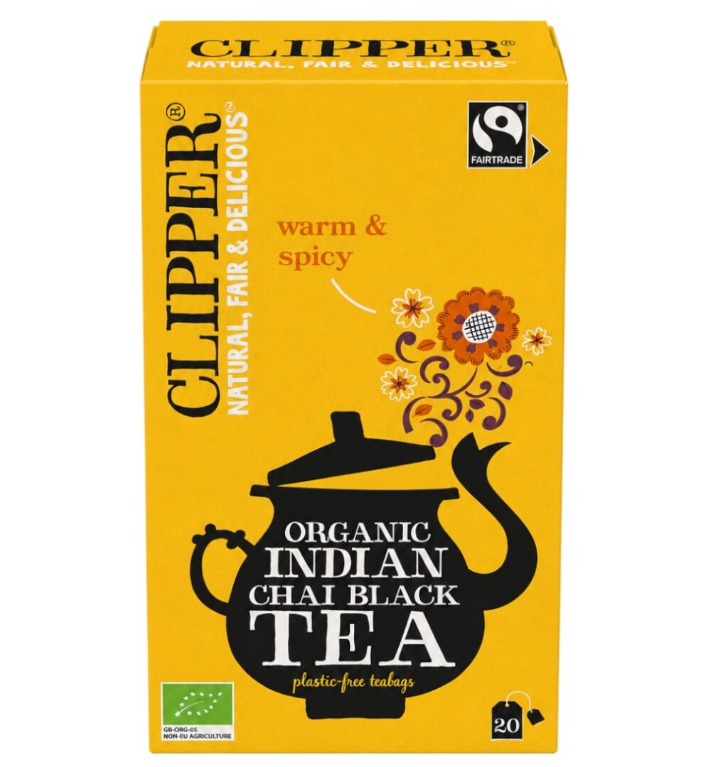 CLIPPER Herbata Czarna Indian Chai Fair Trade BIO 20*2,5g