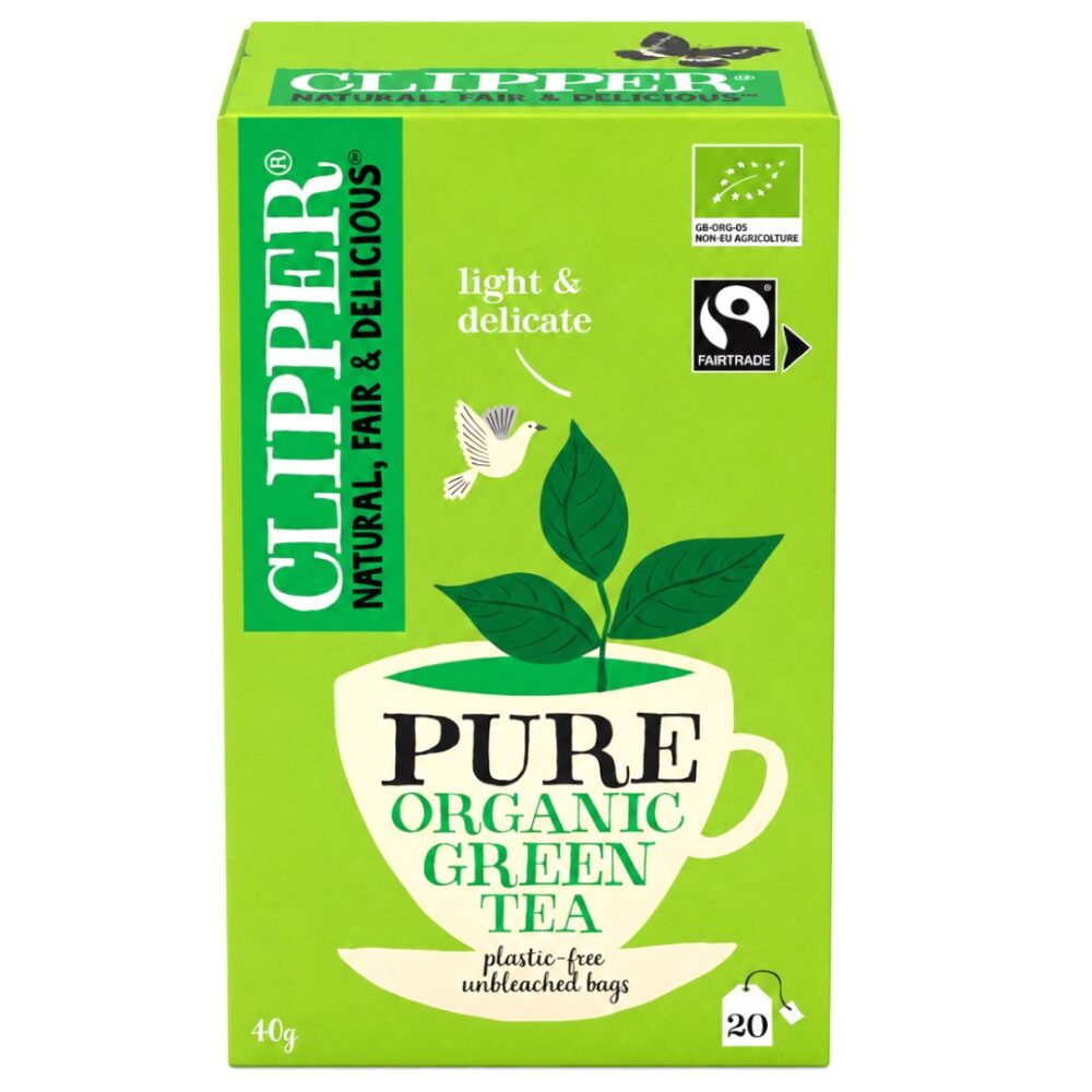 CLIPPER Herbata Zielona Fair Trade BIO 20*2g