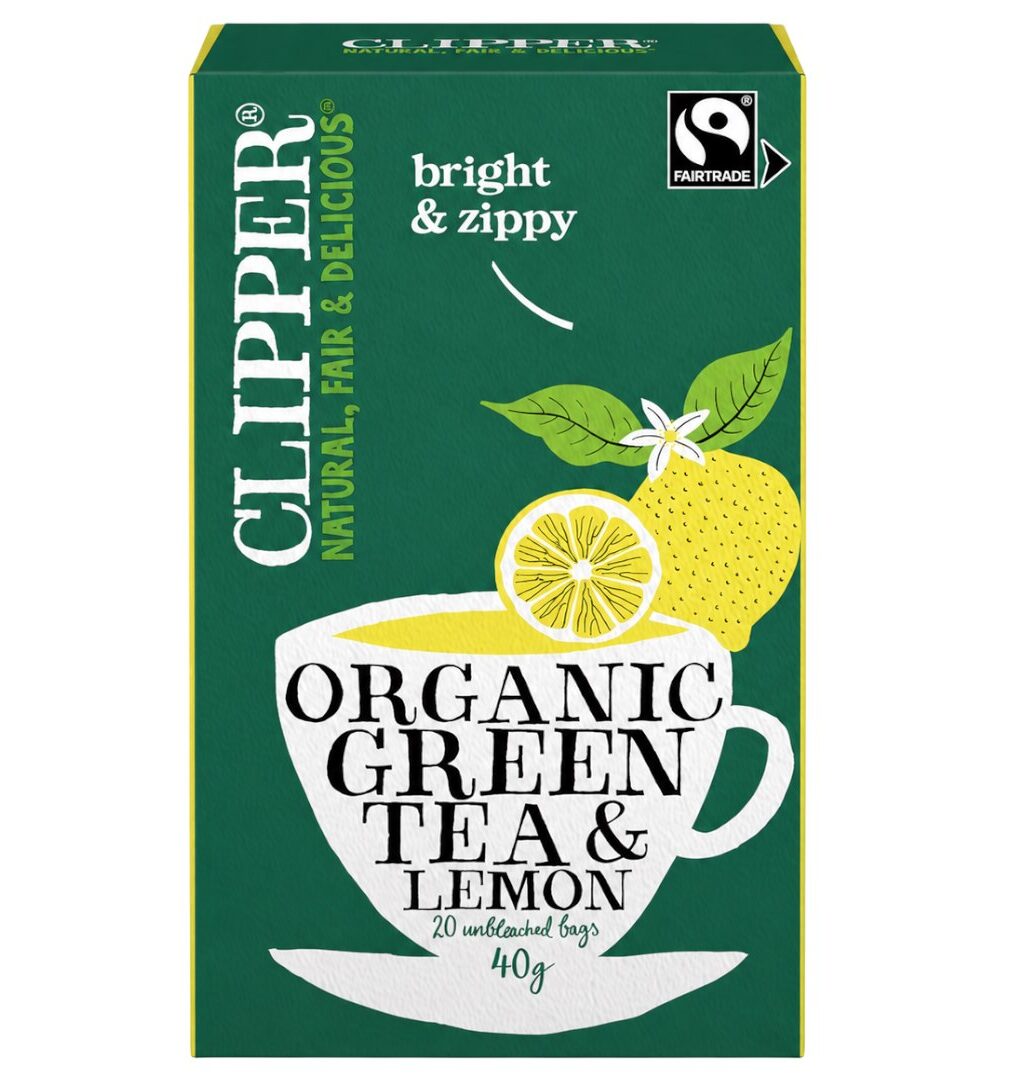 CLIPPER Herbata Zielona z Cytryną Fair Trade BIO 20*2g