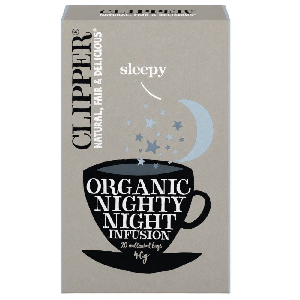 CLIPPER Herbatka Nighty Night z rumiankiem i melisą BIO 20*2g