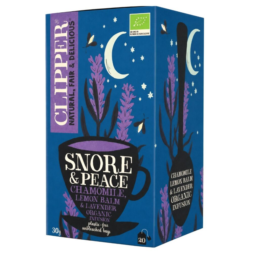 CLIPPER Herbatka Snore & Peace z melisą i lawendą BIO 20*1,5g
