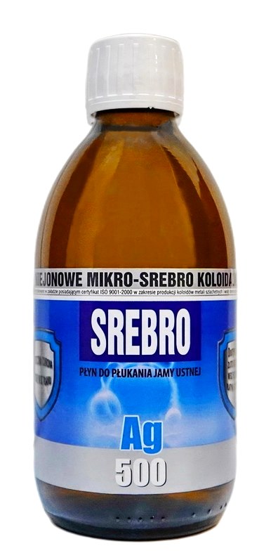 Mikro-Srebro koloidalne Ag500 50ppm 300ml PRO AKTIV