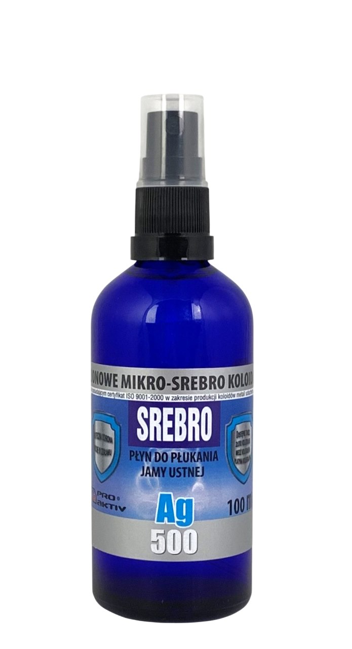 Mikro-Srebro koloidalne SPRAY Ag500 50ppm 100ml PRO AKTIV
