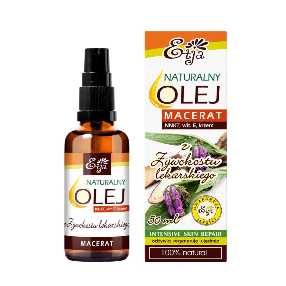 ETJA Olej z Żywokostu Lekarskiego (macerat) 50ml Olej z Żywokostu Lekarskiego (macerat) 50ml ETJA