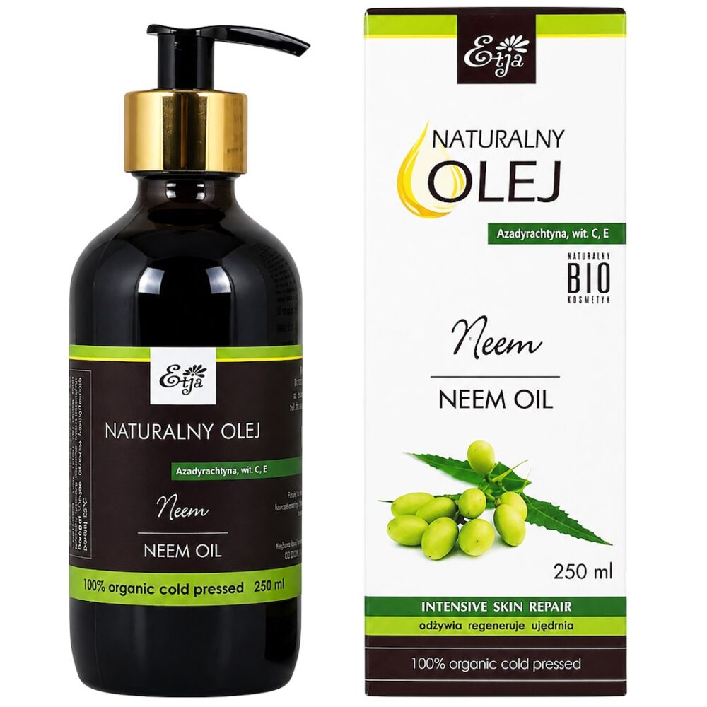ETJA Olej Neem – Miodla Indyjska 250ml Olej Neem - Miodla Indyjska EKO 250ml ETJA