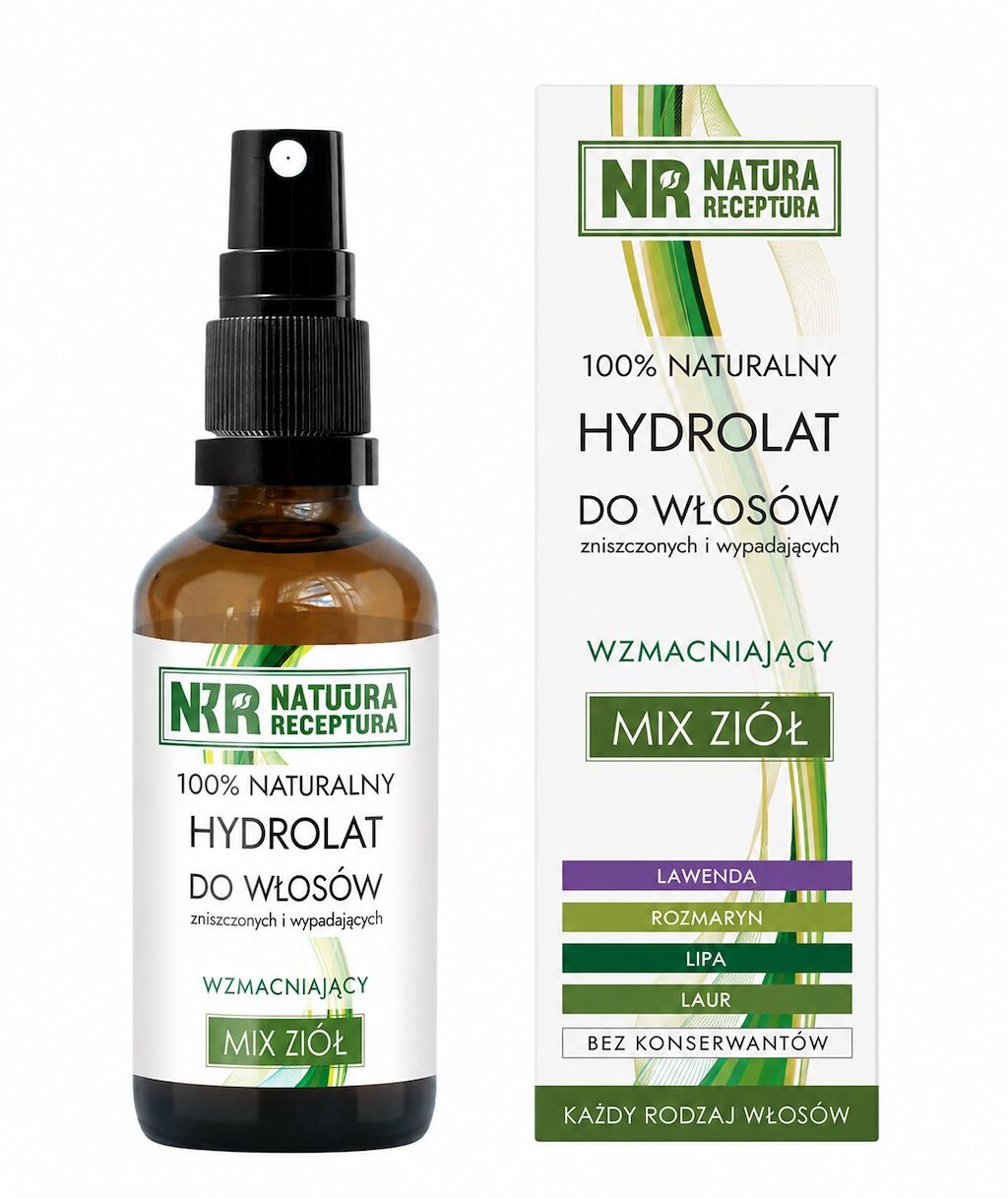 Hydrolat do włosów mix ziół 50ml NATURA RECEPTURA Hydrolat do włosów Mix Ziół 50ml Natura Receptura