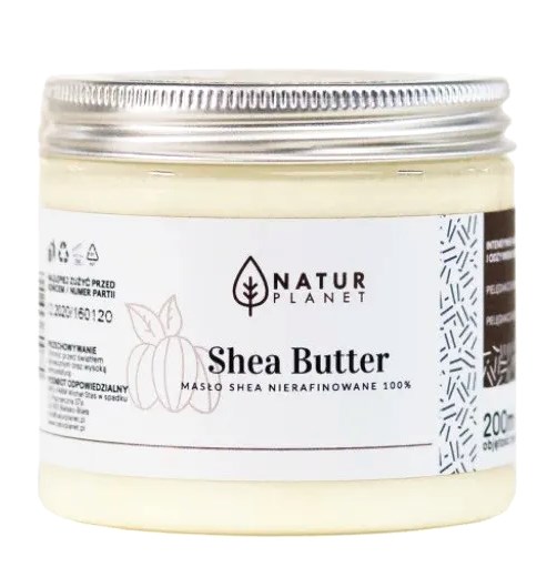 Masło Shea Nierafinowane 200ml NATUR PLANET