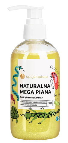 Naturalna Mega Piana do kąpieli dla dzieci 250ml OPCJA NATURA Naturalna Mega Piana do kąpieli dla dzieci 250ml OPCJA NATURA