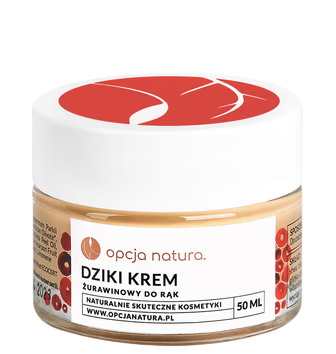 Dziki krem żurawinowy do rąk 50ml OPCJA NATURA Dziki Krem Żurawinowy do Rąk 50ml OPCJA NATURA