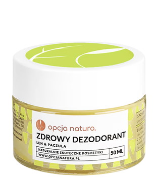 Zdrowy dezodorant Len i Paczula 50ml OPCJA NATURA