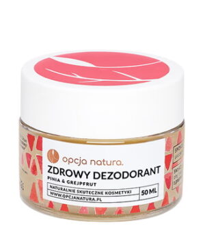 Zdrowy dezodorant Pinia i Grejpfrut 50ml OPCJA NATURA
