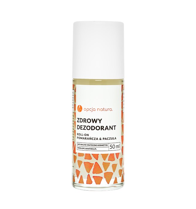 Zdrowy dezodorant ROLL-ON pomarańcza i paczula 50ml OPCJA NATURA Zdrowy dezodorant w Kulce Pomarańcza 50ml OPCJA NATURA