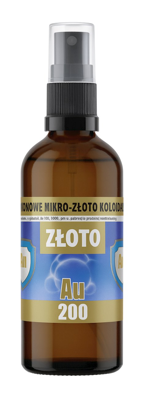 Mikro-Złoto koloidalne SPRAY Au200 20ppm 100ml PRO AKTIV
