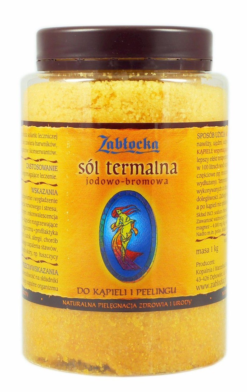 ZABŁOCKA Sól termalna jodowo-bromowa 1kg ZABŁOCKA Sól Termalna Jodowo-Bromowa 1kg