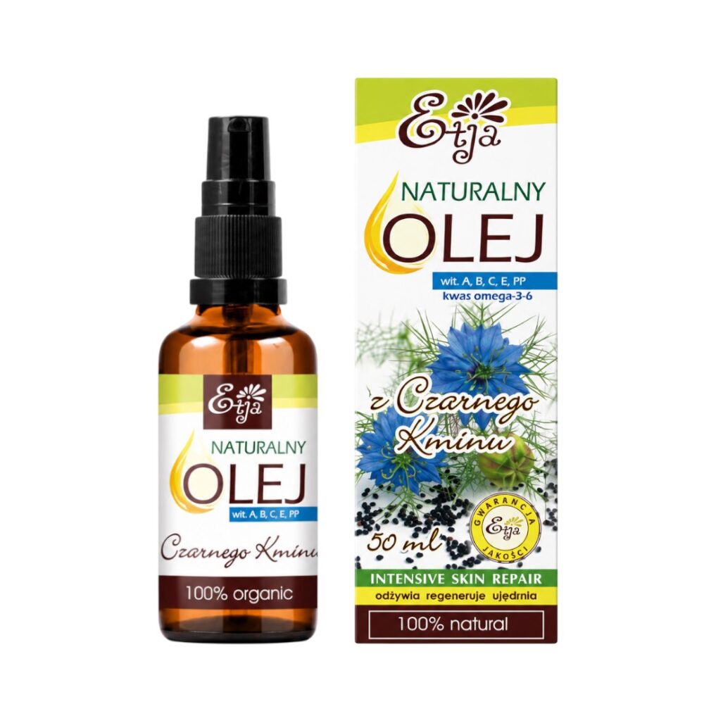 Olej z Czarnego Kminu (Czarnuszki) 50ml ETJA