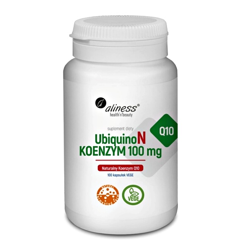 koenzym Q10 - UbiquinoN UbiquinoN Naturalny KOENZYM Q10 100kaps. Aliness