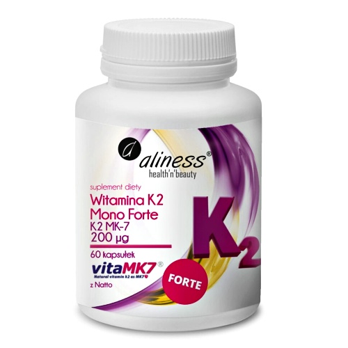 witamina k2 mono Witamina K2 Mono Forte 200mcg 60kaps. Aliness