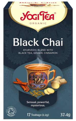 Herbata Black Chai z imbirem i cynamonem BIO 17*2,2g YOGI TEA