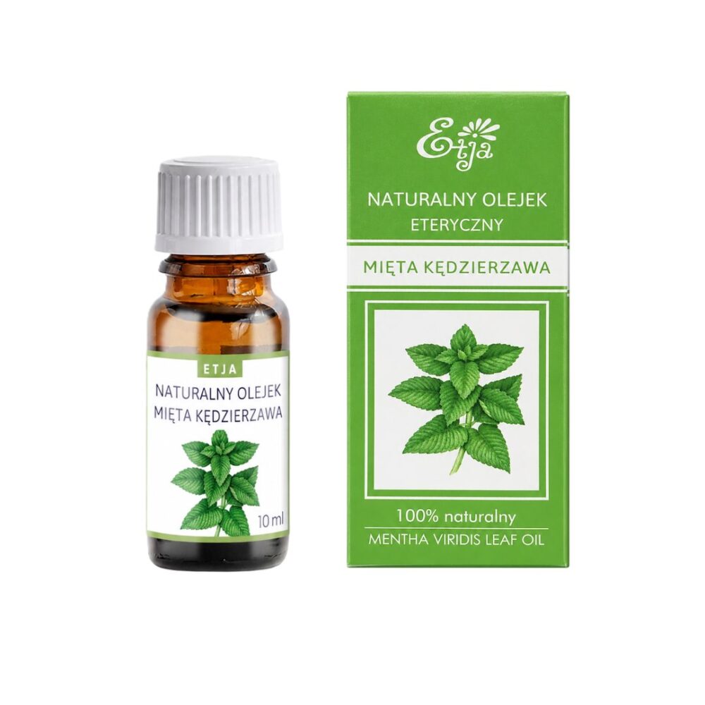 ETJA Olejek eteryczny naturalny – z Mięty Kędzierzawej 10ml Olejek Eteryczny Naturalny z Mięty Kędzierzawej 10ml ETJA