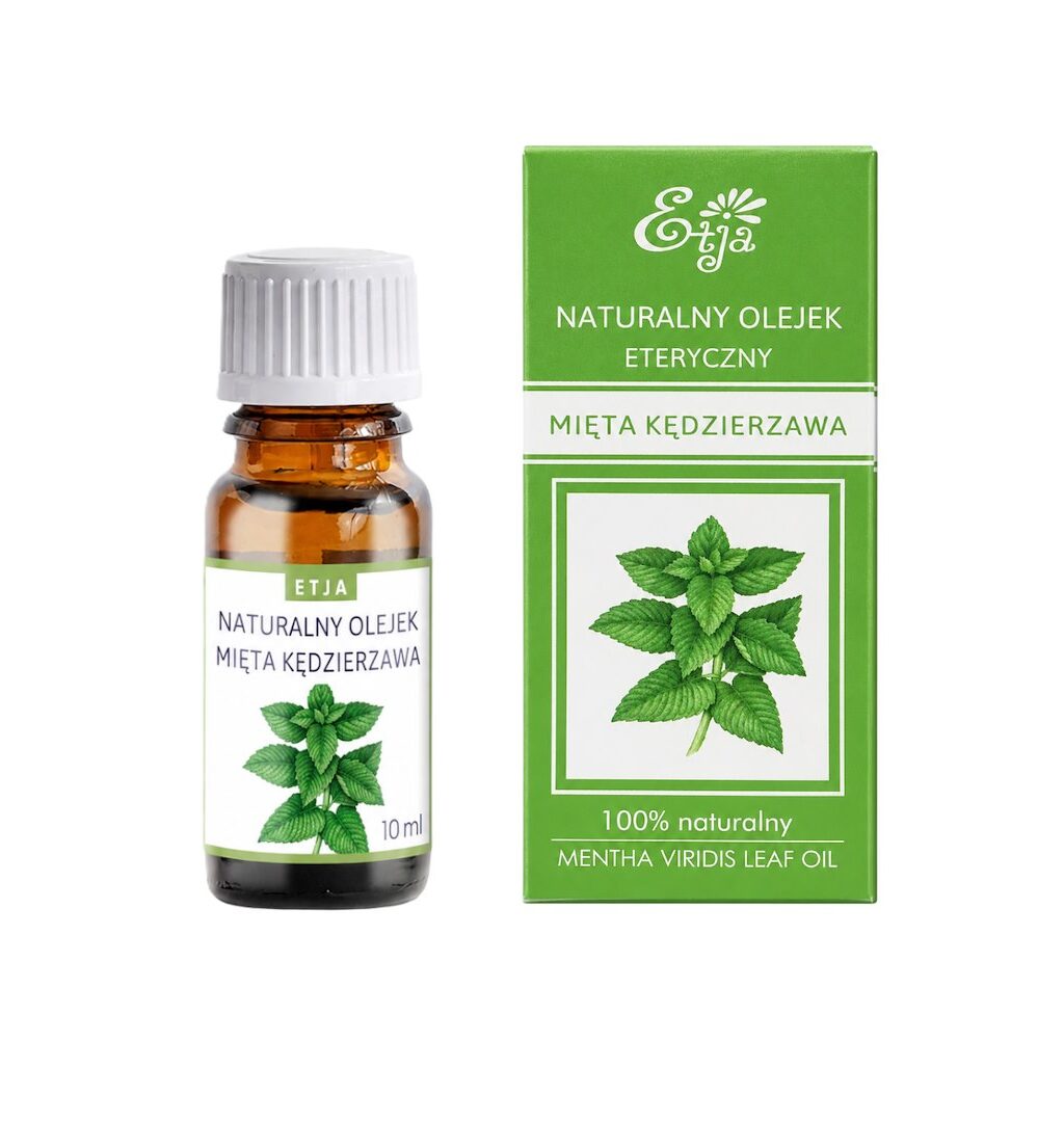 ETJA Olejek eteryczny naturalny – z Mięty Kędzierzawej 10ml Olejek Eteryczny Naturalny z Mięty Kędzierzawej 10ml ETJA